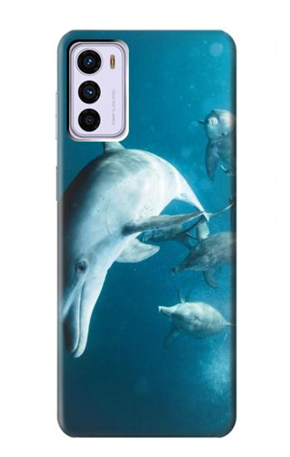 W3878 Dolphin Hard Case and Leather Flip Case For Motorola Moto G42