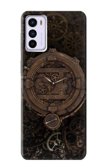 W3902 Steampunk Clock Gear Hard Case and Leather Flip Case For Motorola Moto G42