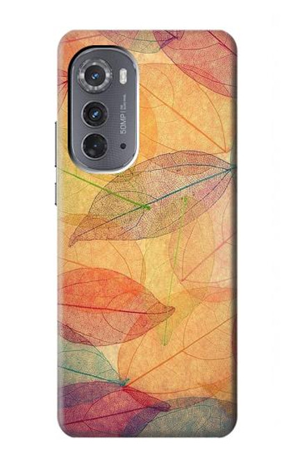W3686 Fall Season Leaf Autumn Hard Case and Leather Flip Case For Motorola Edge (2022)