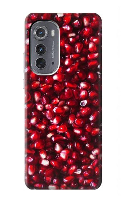 W3757 Pomegranate Hard Case and Leather Flip Case For Motorola Edge (2022)