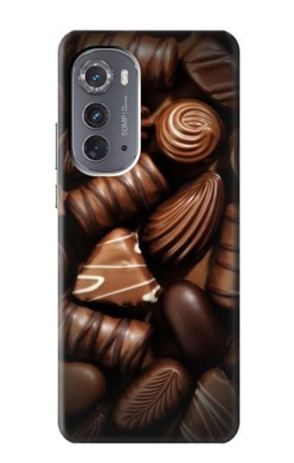 W3840 Dark Chocolate Milk Chocolate Lovers Hard Case and Leather Flip Case For Motorola Edge (2022)