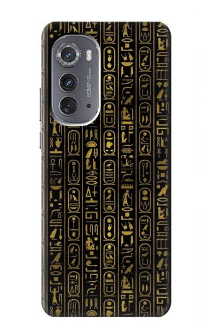 W3869 Ancient Egyptian Hieroglyphic Hard Case and Leather Flip Case For Motorola Edge (2022)