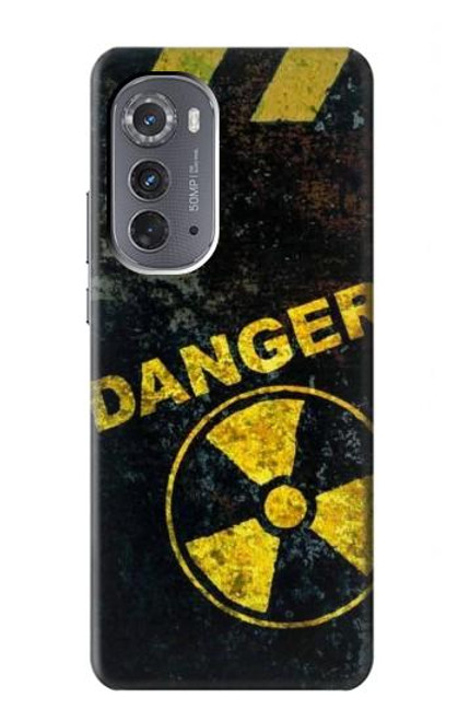 W3891 Nuclear Hazard Danger Hard Case and Leather Flip Case For Motorola Edge (2022)