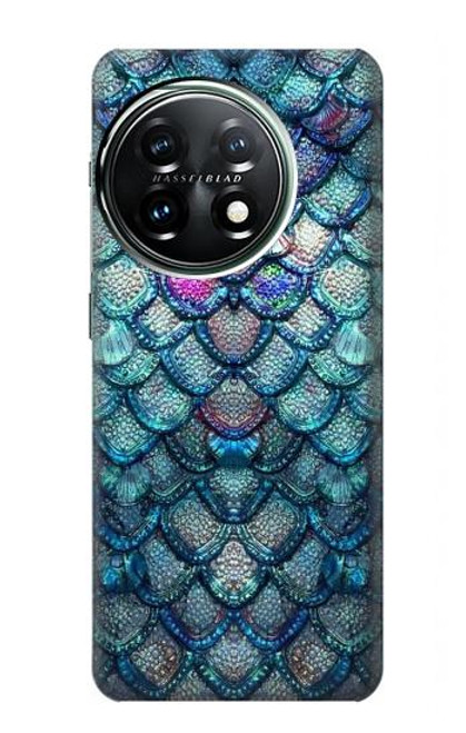 W3809 Mermaid Fish Scale Hard Case and Leather Flip Case For OnePlus 11