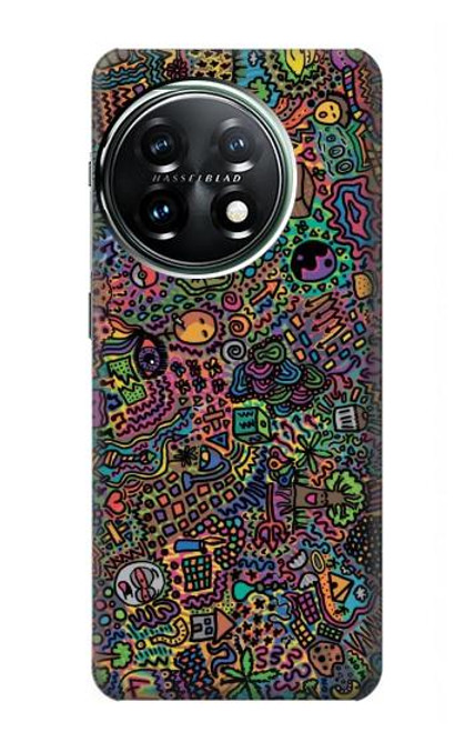 W3815 Psychedelic Art Hard Case and Leather Flip Case For OnePlus 11