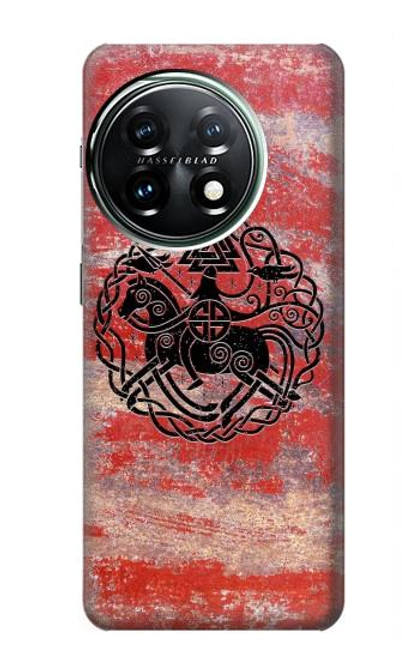 W3831 Viking Norse Ancient Symbol Hard Case and Leather Flip Case For OnePlus 11