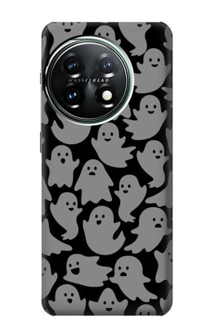 W3835 Cute Ghost Pattern Hard Case and Leather Flip Case For OnePlus 11
