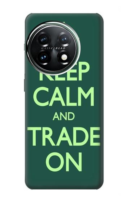 W3862 Keep Calm and Trade On Hard Case and Leather Flip Case For OnePlus 11