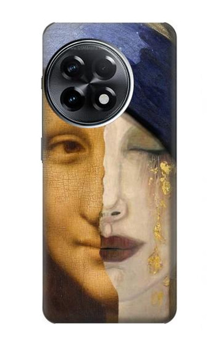 W3853 Mona Lisa Gustav Klimt Vermeer Hard Case and Leather Flip Case For OnePlus 11R