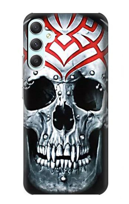 W0223 Vampire Skull Tattoo Hard Case and Leather Flip Case For Samsung Galaxy A34 5G