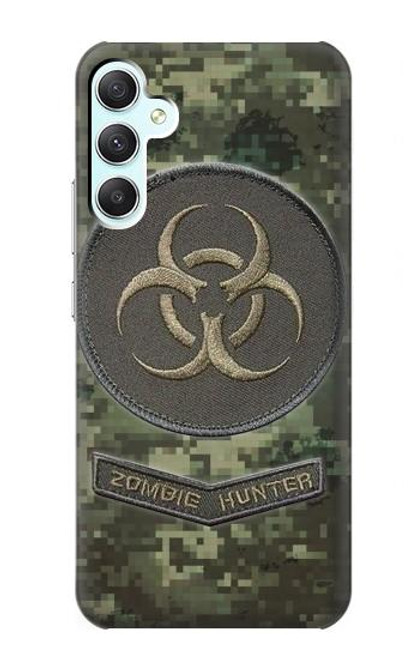 W3468 Biohazard Zombie Hunter Graphic Hard Case and Leather Flip Case For Samsung Galaxy A34 5G