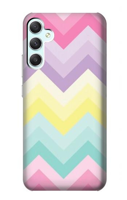 W3514 Rainbow Zigzag Hard Case and Leather Flip Case For Samsung Galaxy A34 5G
