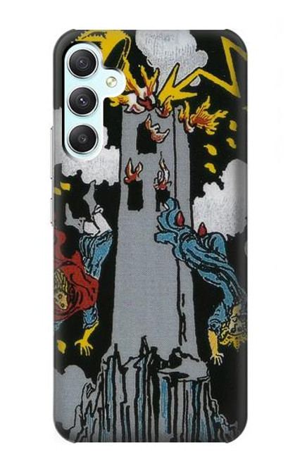 W3745 Tarot Card The Tower Hard Case and Leather Flip Case For Samsung Galaxy A34 5G