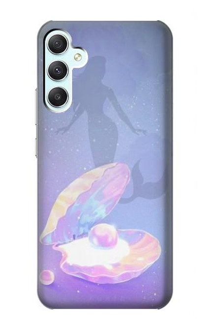 W3823 Beauty Pearl Mermaid Hard Case and Leather Flip Case For Samsung Galaxy A34 5G
