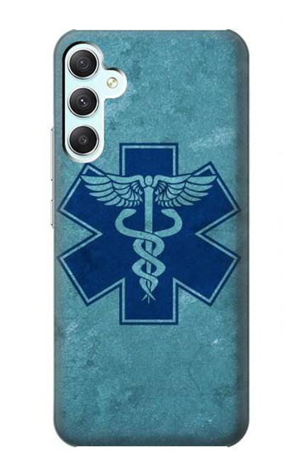 W3824 Caduceus Medical Symbol Hard Case and Leather Flip Case For Samsung Galaxy A34 5G