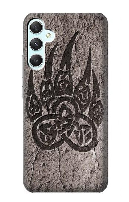 W3832 Viking Norse Bear Paw Berserkers Rock Hard Case and Leather Flip Case For Samsung Galaxy A34 5G