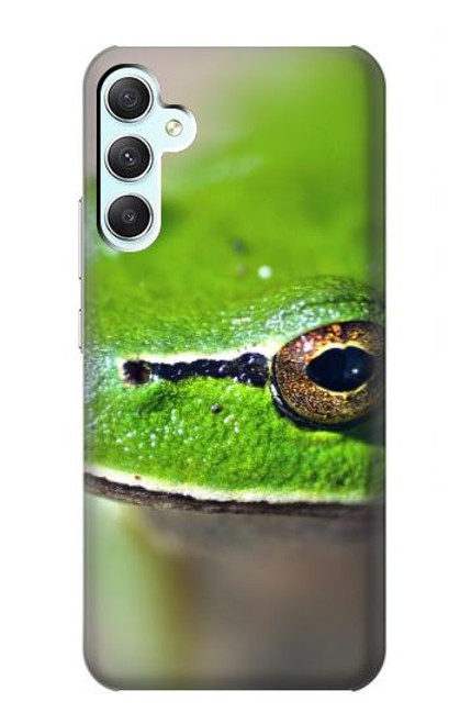 W3845 Green frog Hard Case and Leather Flip Case For Samsung Galaxy A34 5G