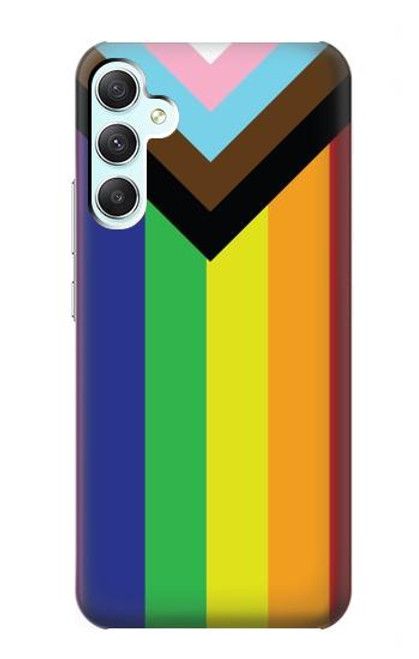 W3846 Pride Flag LGBT Hard Case and Leather Flip Case For Samsung Galaxy A34 5G