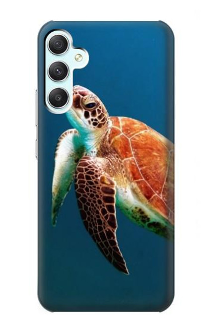 W3899 Sea Turtle Hard Case and Leather Flip Case For Samsung Galaxy A34 5G