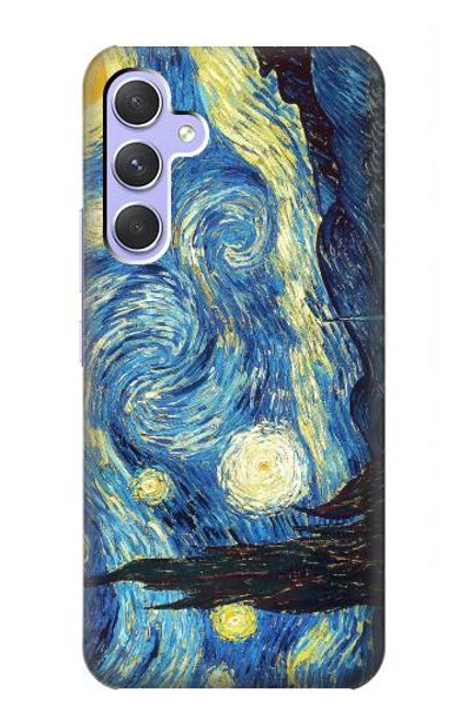 W0213 Van Gogh Starry Nights Hard Case and Leather Flip Case For Samsung Galaxy A54 5G