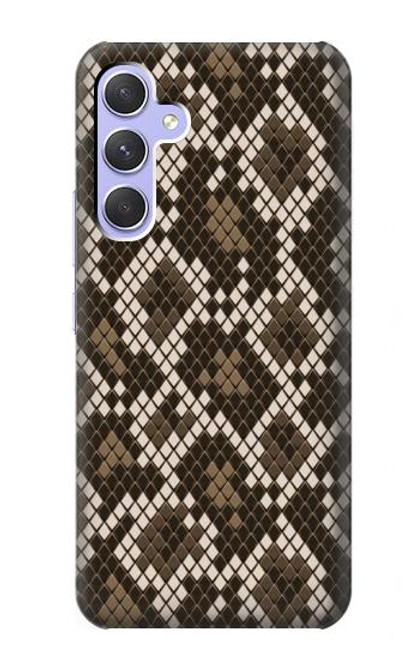 W3389 Seamless Snake Skin Pattern Graphic Hard Case and Leather Flip Case For Samsung Galaxy A54 5G