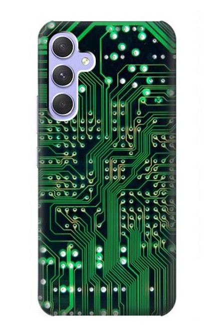 W3392 Electronics Board Circuit Graphic Hard Case and Leather Flip Case For Samsung Galaxy A54 5G
