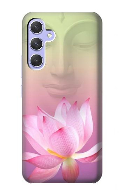 W3511 Lotus flower Buddhism Hard Case and Leather Flip Case For Samsung Galaxy A54 5G