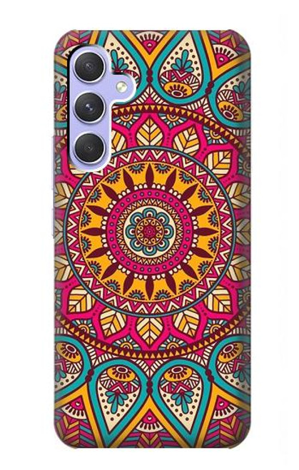 W3694 Hippie Art Pattern Hard Case and Leather Flip Case For Samsung Galaxy A54 5G