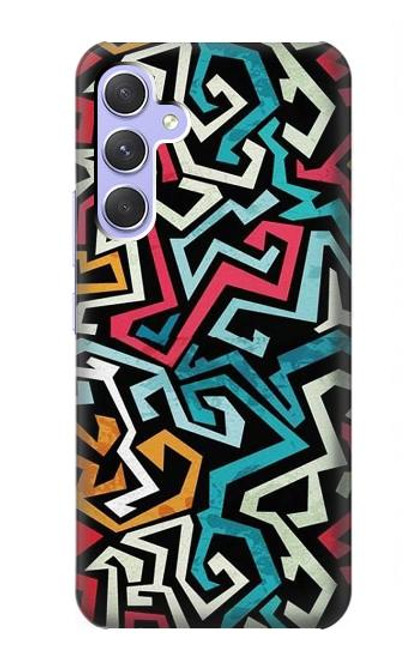 W3712 Pop Art Pattern Hard Case and Leather Flip Case For Samsung Galaxy A54 5G