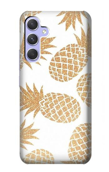 W3718 Seamless Pineapple Hard Case and Leather Flip Case For Samsung Galaxy A54 5G