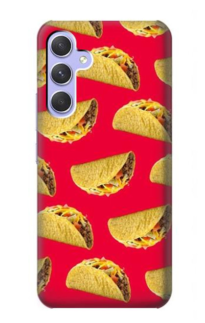 W3755 Mexican Taco Tacos Hard Case and Leather Flip Case For Samsung Galaxy A54 5G