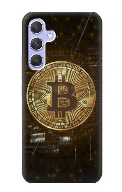 W3798 Cryptocurrency Bitcoin Hard Case and Leather Flip Case For Samsung Galaxy A54 5G