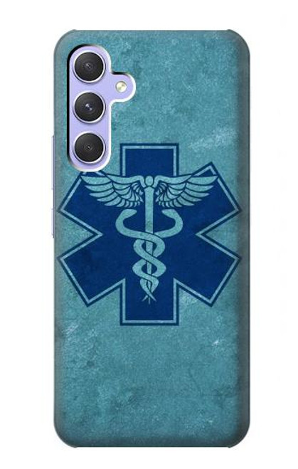 W3824 Caduceus Medical Symbol Hard Case and Leather Flip Case For Samsung Galaxy A54 5G