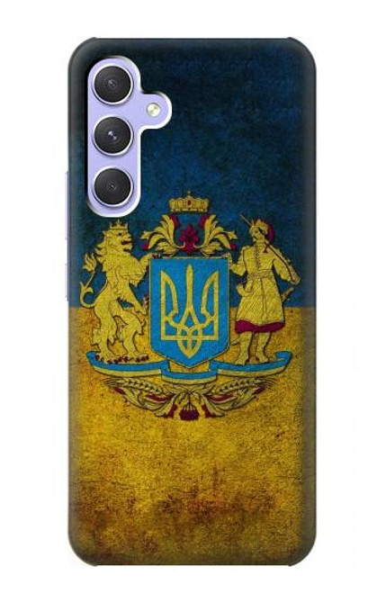W3858 Ukraine Vintage Flag Hard Case and Leather Flip Case For Samsung Galaxy A54 5G