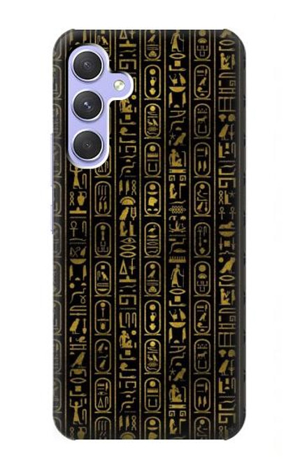W3869 Ancient Egyptian Hieroglyphic Hard Case and Leather Flip Case For Samsung Galaxy A54 5G