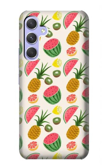 W3883 Fruit Pattern Hard Case and Leather Flip Case For Samsung Galaxy A54 5G