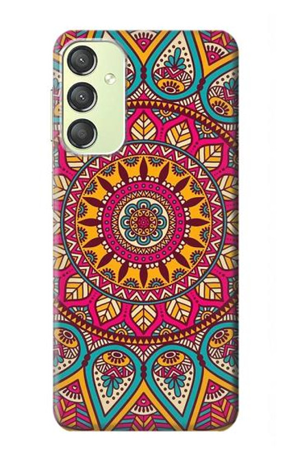 W3694 Hippie Art Pattern Hard Case and Leather Flip Case For Samsung Galaxy A24 4G