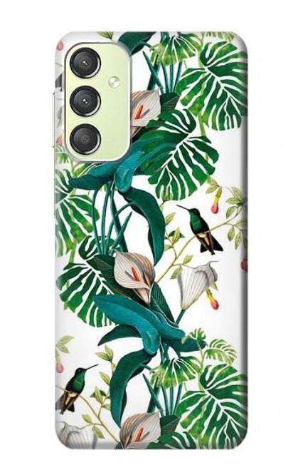 W3697 Leaf Life Birds Hard Case and Leather Flip Case For Samsung Galaxy A24 4G