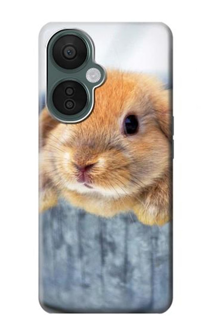 W0242 Cute Rabbit Hard Case and Leather Flip Case For OnePlus Nord CE 3 Lite, Nord N30 5G
