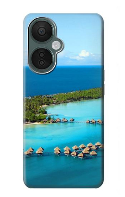 W0844 Bora Bora Island Hard Case and Leather Flip Case For OnePlus Nord CE 3 Lite, Nord N30 5G