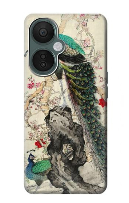 W2086 Peacock Painting Hard Case and Leather Flip Case For OnePlus Nord CE 3 Lite, Nord N30 5G