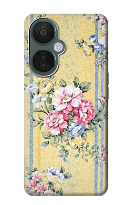 W2229 Vintage Flowers Hard Case and Leather Flip Case For OnePlus Nord CE 3 Lite, Nord N30 5G