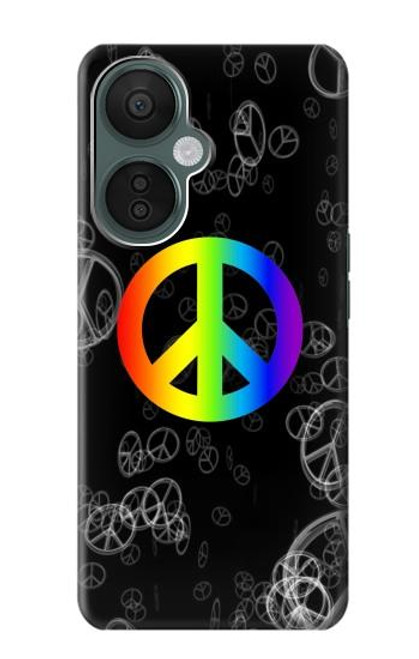 W2356 Peace Sign Hard Case and Leather Flip Case For OnePlus Nord CE 3 Lite, Nord N30 5G