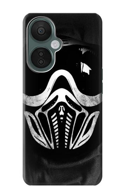 W2924 Paintball Mask Hard Case and Leather Flip Case For OnePlus Nord CE 3 Lite, Nord N30 5G