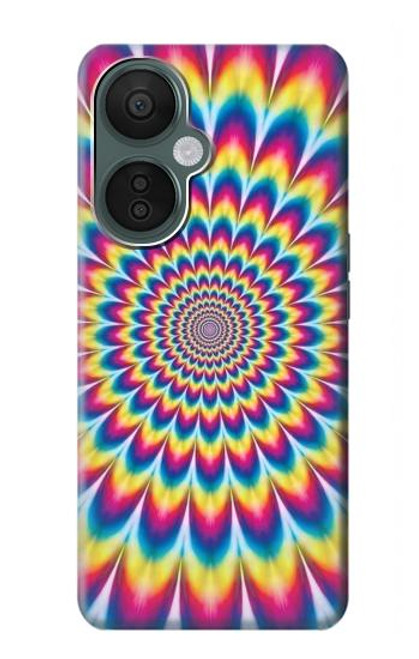 W3162 Colorful Psychedelic Hard Case and Leather Flip Case For OnePlus Nord CE 3 Lite, Nord N30 5G