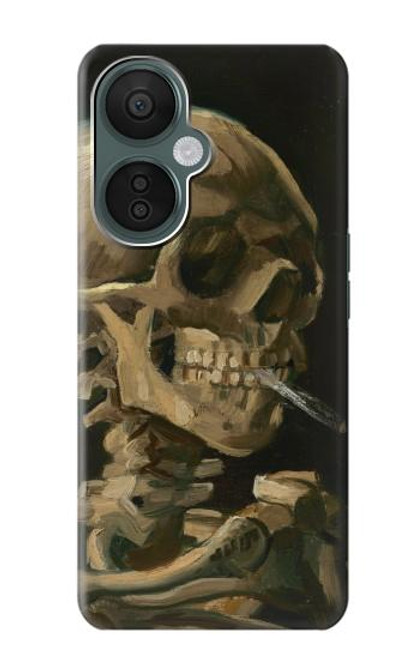 W3358 Vincent Van Gogh Skeleton Cigarette Hard Case and Leather Flip Case For OnePlus Nord CE 3 Lite, Nord N30 5G