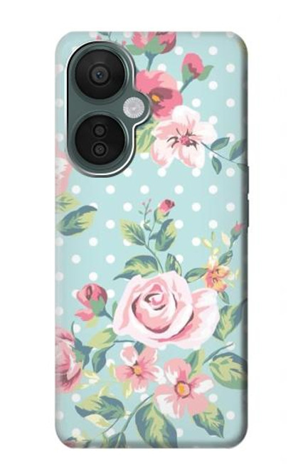 W3494 Vintage Rose Polka Dot Hard Case and Leather Flip Case For OnePlus Nord CE 3 Lite, Nord N30 5G