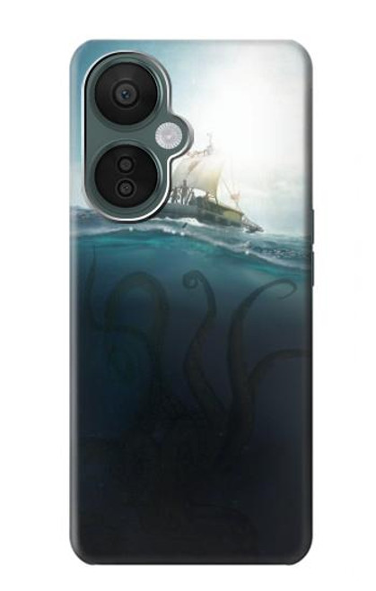 W3540 Giant Octopus Hard Case and Leather Flip Case For OnePlus Nord CE 3 Lite, Nord N30 5G
