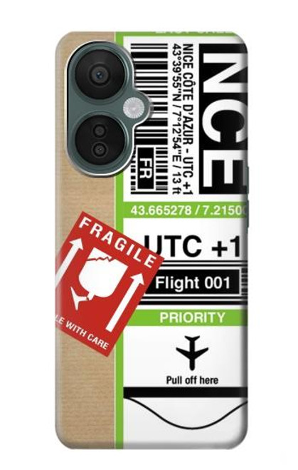 W3543 Luggage Tag Art Hard Case and Leather Flip Case For OnePlus Nord CE 3 Lite, Nord N30 5G