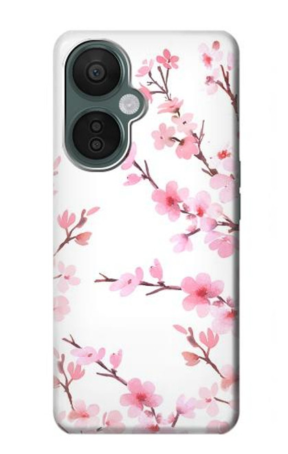 W3707 Pink Cherry Blossom Spring Flower Hard Case and Leather Flip Case For OnePlus Nord CE 3 Lite, Nord N30 5G